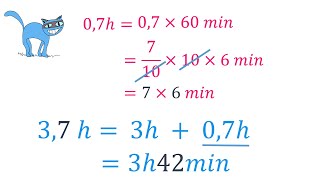 Convertir des heures décimales en heures et minutes  Questions flash [upl. by Reinke204]