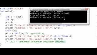 Pointer types pointer arithmetic void pointers [upl. by Ford]