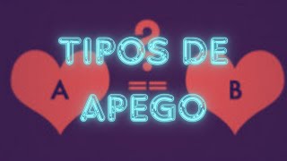 TIPOS DE APEGO ADULTO [upl. by Gaivn]