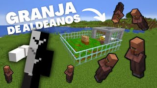 Cómo Hacer una Granja de Aldeanos La Más Fácil  Minecraft Java 120 [upl. by Horodko810]