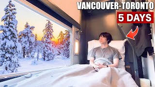 🇨🇦Riding the Canadas Greatest Sleeper Train  The Canadian Vancouver→Winnipeg [upl. by Trubow]