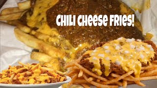 ⚠️ Chili cheese fries MUKBANG  French Fries  Cheeseburger MUKBANG  chili fries  cheese fries [upl. by Drawde]