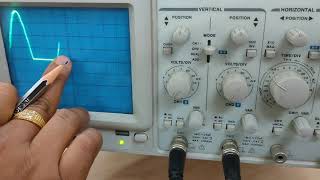 Lab Demonstration of Half Wave Rectifier [upl. by Nolubez]