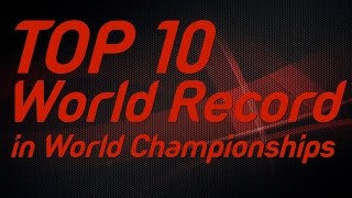 Top 10  World Records set in IAAF World Championships [upl. by Loma]