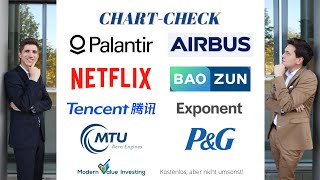 Palantir Aktie kaufen  Baozun  Netflix  MTU  Airbus  Tencent  PampG  Exponent  Chartanalyse [upl. by Yaf]