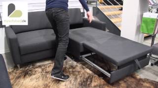 BERLIN DELUXE Schlafsofa mit Einzelauszug von sofaplus  mit Relaxposition  mysofabedde [upl. by Nolyat]