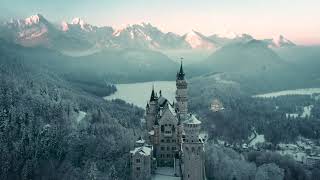 Neuschwanstein Castle  Germany  Winter Wonderland [upl. by Tanah]