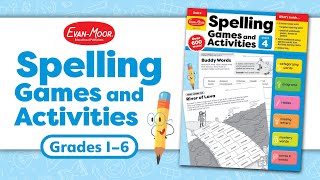 EvanMoors Spelling Games and Activities Workbook Grades 16 [upl. by Ragas94]