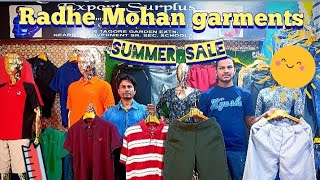 Radhe Mohan Garments Export Surplus Delhi Raghuvir Nagar 📞 7428388834 [upl. by Amara]