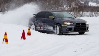 Mitsubishi Evo X  Driften lernen mit einem Allradler  Tipps von Werner Gusenbauer [upl. by Reba]