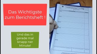 So klappt´s auch mit dem Berichtsheft  Crashkurs [upl. by Illene]