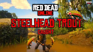 Steelhead Trout Caught  Red Dead Online  Guide Tips Locations [upl. by Leohcin136]