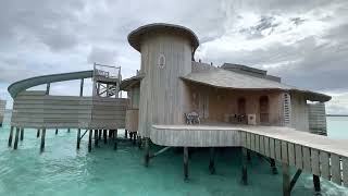 Soneva Fushi Maldives  Two Bedroom Water Reserve with Slide  villa 88  room tour [upl. by Asenab605]