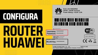 Configurar Router Huawei Fibra Óptica  Claro RD [upl. by Sofia656]