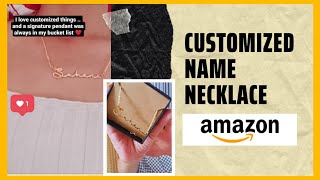 I ordered Customised signature pendant through Amazon  Name Nacklace online  Suhanis Roost [upl. by Aical]