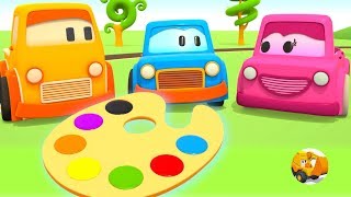 Videos educativos infantil  Coches inteligentes aprenden los colores [upl. by Ernald]