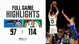 FULL GAME HIGHLIGHTS Celtics beat the Magic sweep 5game homestand [upl. by Giess810]