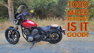 Yamaha Bolt 1000 Miles Review  A beginners perspective [upl. by Koss]