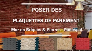 Comment Poser Des PLAQUETTES de Parement Intérieur PANESPOL  Mur en Briques  Mur Imitation Pierre [upl. by Uphemia]