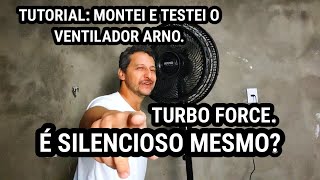 COMO MONTAR O VENTILADOR DE COLUNA 40 CM COM PEDESTAL ARNO TURBO FORCE EU TESTEI [upl. by Nod]