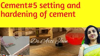 Setting and hardening of cement [upl. by Humble]