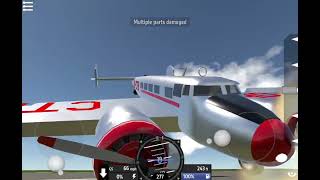 red airtours flight 561  landing animation [upl. by Renita218]