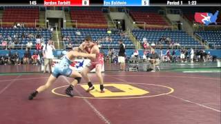 Fargo 2012 145 Round 1 Jordan Torbitt New York vs Fox Baldwin Florida [upl. by Verda419]