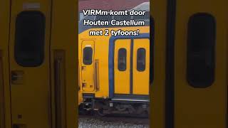 VIRMm komt door station Houten Castellum met 2 tyfoons [upl. by Eindys]