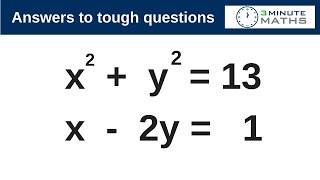 How to work with simultaneous equations  eliminating x [upl. by Weber494]