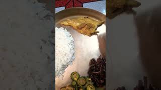 aj lunch r khaoa daoa😋🐟😍bengalifoodlover youtubeshorts [upl. by Anu]