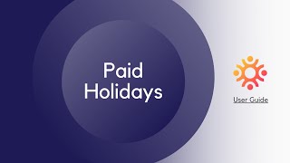 Paid Holidays [upl. by Seaver]