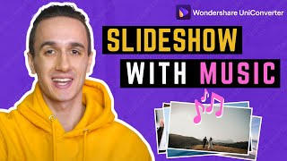 How to Create A Slideshow with Music free slideshow maker [upl. by Robillard]