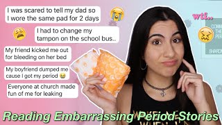 Exposing Your Embarrassing Period Horror Stories yikes  Just Sharon [upl. by Slavic]