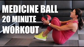 20 MINUTE MEDICINE BALL  TOTAL BODY WORKOUT [upl. by Eustashe]