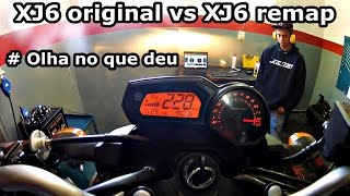 XJ6 Remapeada vs XJ6 Original no Dinamômetro [upl. by Kern400]