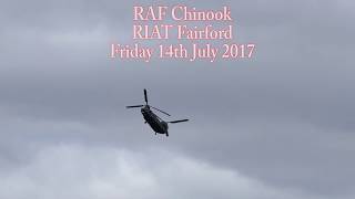 RAF Chinook Display Team  RIAT 2017  4KUHD [upl. by Anelac]