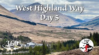 Hiking to the Bridge of Orchy Day 52 the West Highland Way in Scotland 360degree VR Videos [upl. by Annaeirb]