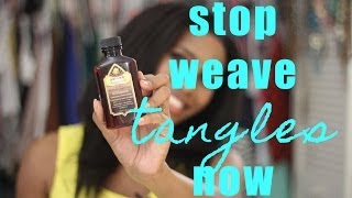 How To Stop Weave Tangles Instantly [upl. by Weisman148]