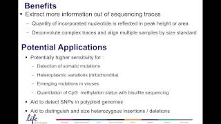 Sanger Sequencing  Fragment Analysis Webinar from Life Technologies [upl. by Oicnevuj]