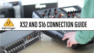 X32 and S16 Quick Connection Guide  Behringer [upl. by Albers]