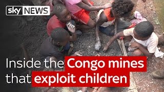 Special report  Inside the Congo cobalt mines that exploit children [upl. by Ahtilat]