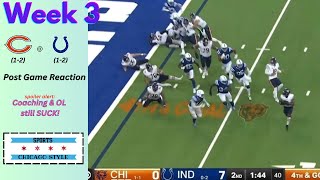 Week 3 Postgame thoughts from the Sports Chicago Style crew for the Chicago Bears vs Indy Colts [upl. by Bryna]