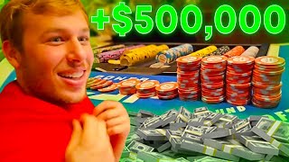 WINNING OVER 500000 IN VEGAS HIGH ROLLER BLACKJACK [upl. by Eniamret]