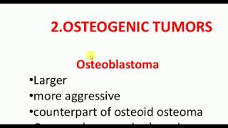 ORTHOPEDICS LECTURES  Tumors  OSTEOBLASTOMA  OSTEOID OSTEOMA [upl. by Ltsyrk]