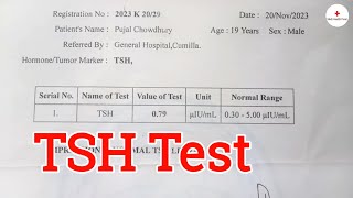 TSH Test  Thyroid Stimulating Hormone  Investigation  Health tips bangla  Medi Health point [upl. by Annayrb]