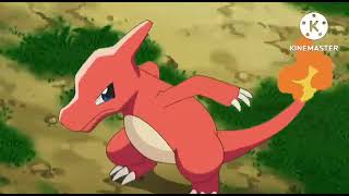 ASH Charmander evolves into charmeleon and to charizard full video [upl. by Magner602]