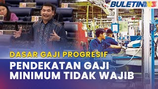 DASAR GAJI PROGRESIF  Tiada Cadangan Wajibkan Perintah Gaji Minimum Ketika Ini [upl. by Asyral579]