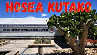 Hosea Kutako International Airport amp flight to Moscow Windhoek Namibia southern Africa [upl. by Niryt]