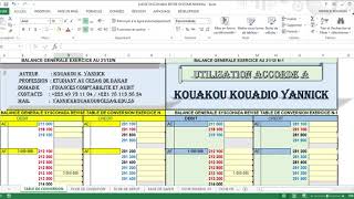 LIASSE SYSCOHADA REVISE SYSTEME NORMAL Excel 25 11 2018 16 00 03 [upl. by Musihc]