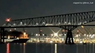 RAW Cargo ship loses power crashes into the Baltimore Bridge [upl. by Sancha654]